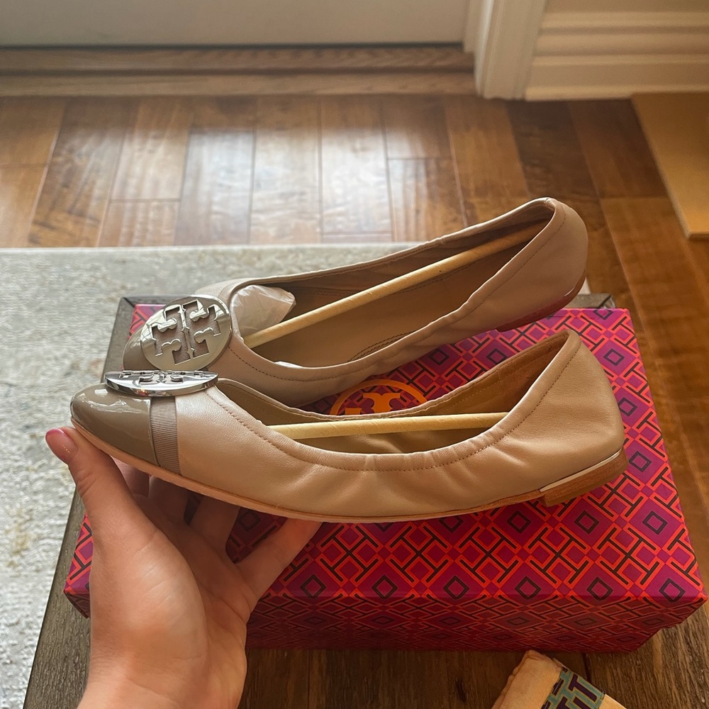 Brand new Tory Burch Minnie Cap-Toe Ballet